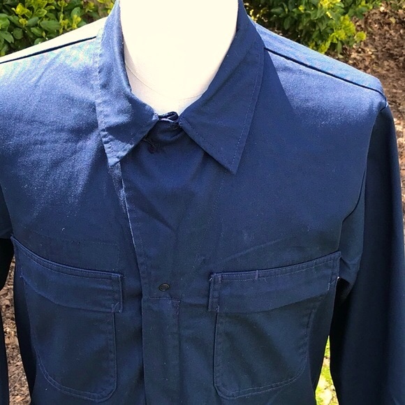 Men’s Military Navy Blue Zip Up Utility Coveralls Size 44L - Picture 14 of 16